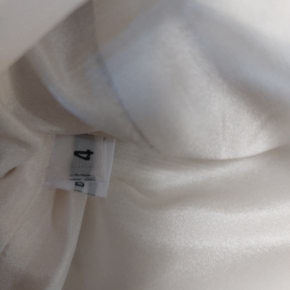 PUNCH A line Gold and Cream Over The Knee length Dress Size 4 - Picture 8 of 12